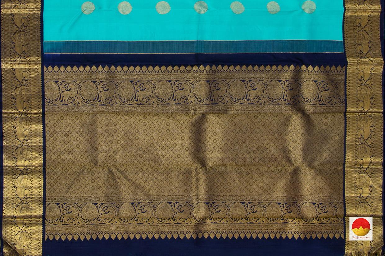 Kanchipuram Silk Saree - Handwoven Pure Silk - Pure Zari - PV J 1068 - Silk Sari - Panjavarnam
