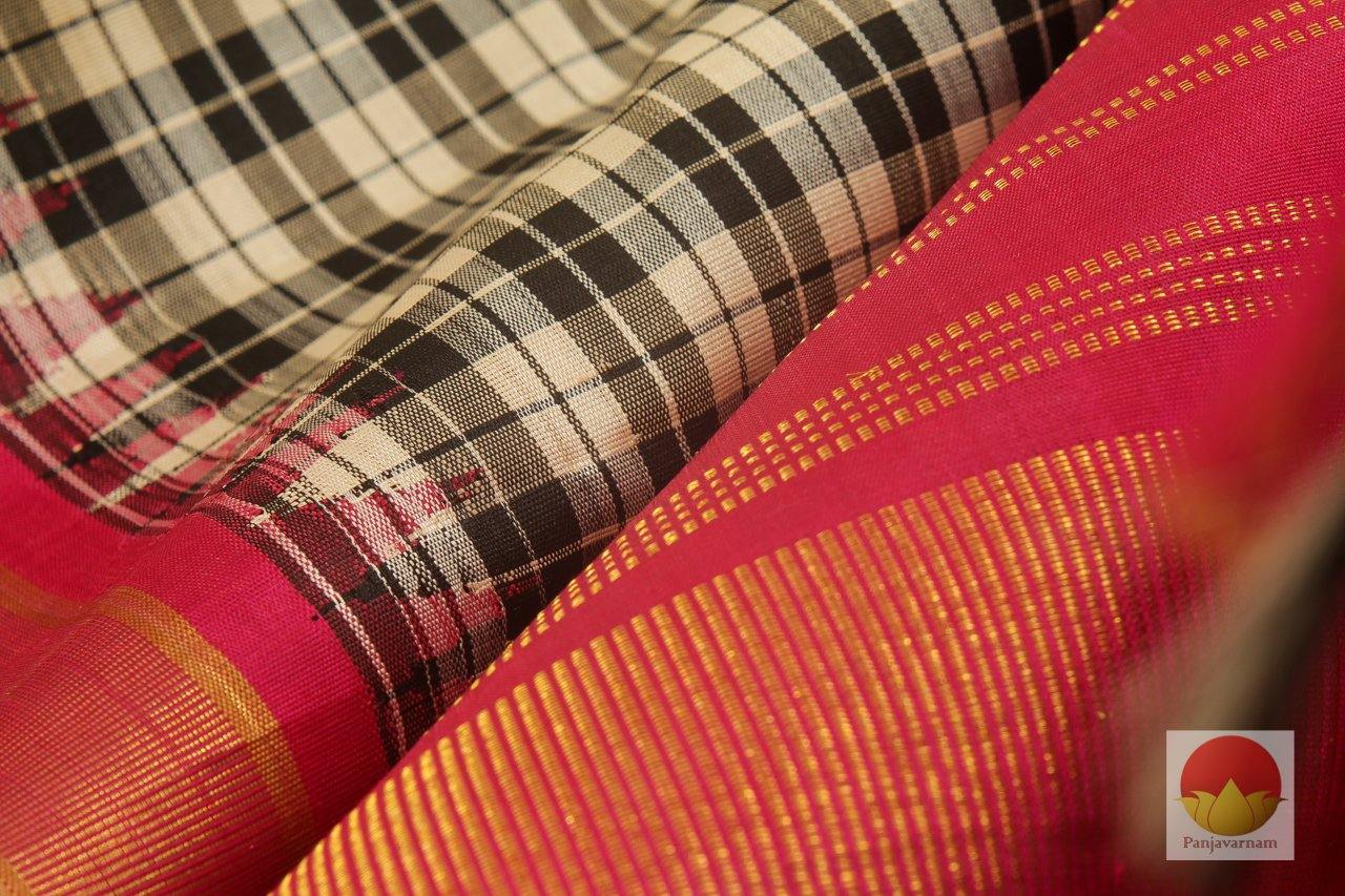 Kanchipuram Silk Saree - Handwoven Pure Silk - Pure Zari - PV J 1352 - Archives - Silk Sari - Panjavarnam