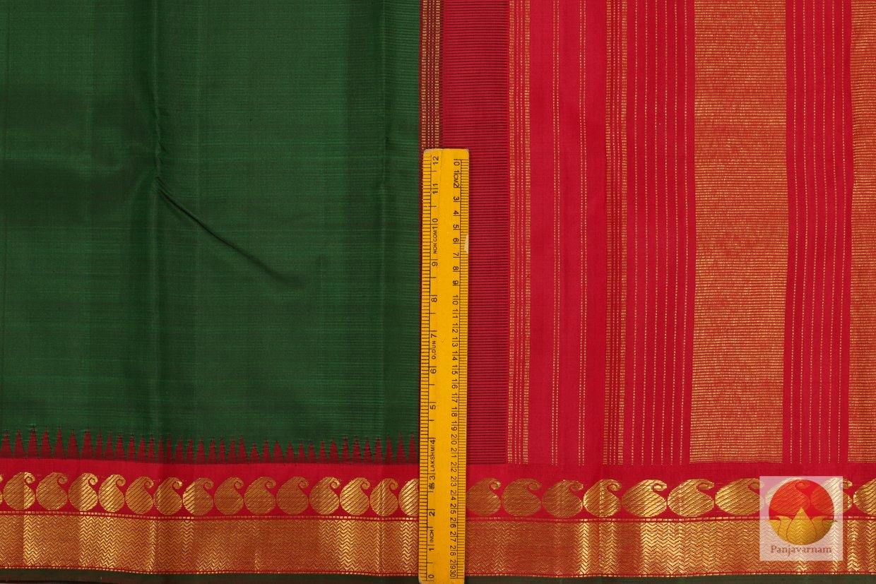 Kanchipuram Silk Saree - Handwoven Pure Silk - Pure Zari - PV J 1645 - Archives - Silk Sari - Panjavarnam
