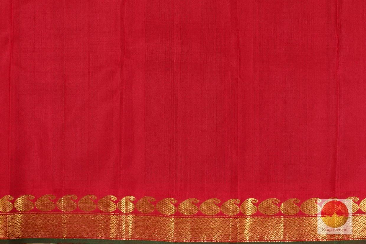 Kanchipuram Silk Saree - Handwoven Pure Silk - Pure Zari - PV J 1645 - Archives - Silk Sari - Panjavarnam