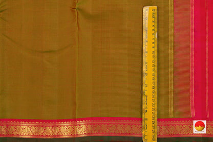 Kanchipuram Silk Saree - Handwoven Pure Silk - Pure Zari - PV J 1743 - Silk Sari - Panjavarnam