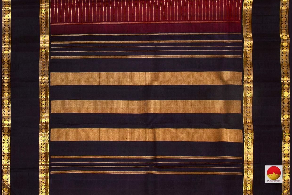Kanchipuram Silk Saree - Handwoven Pure Silk - Pure Zari - PV J 1915 - Silk Sari - Panjavarnam
