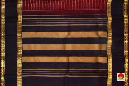 Kanchipuram Silk Saree - Handwoven Pure Silk - Pure Zari - PV J 1915 - Silk Sari - Panjavarnam