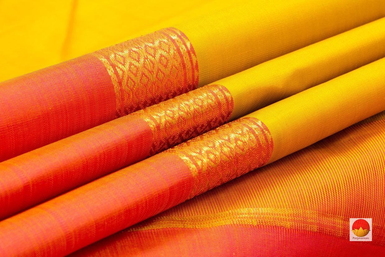 Kanchipuram Silk Saree - Handwoven Pure Silk - Pure Zari - PV J 1919 - Silk Sari - Panjavarnam