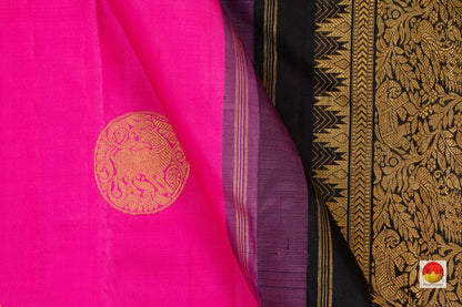 Kanchipuram Silk Saree - Handwoven Pure Silk - Pure Zari - PV J 2012 - Silk Sari - Panjavarnam