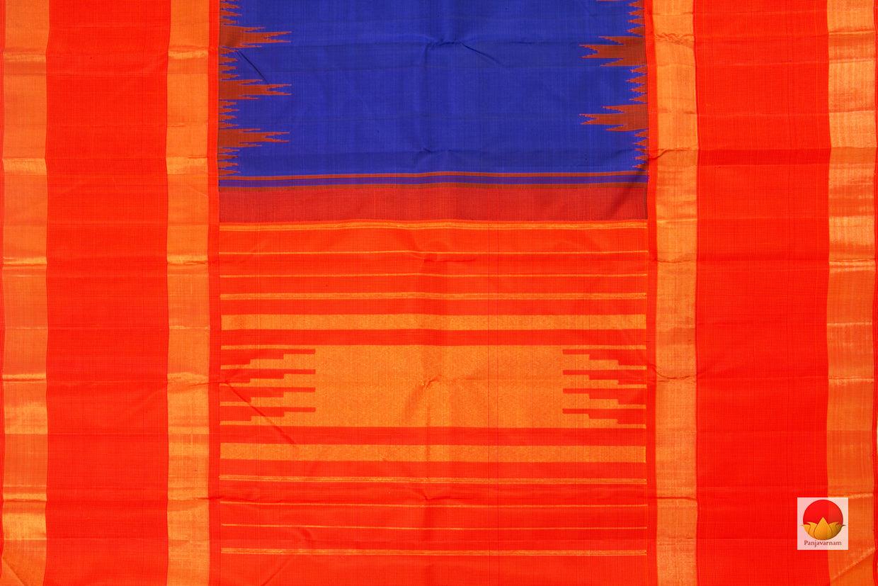 Kanchipuram Silk Saree - Handwoven Pure Silk - Pure Zari - PV J 2018 - Silk Sari - Panjavarnam