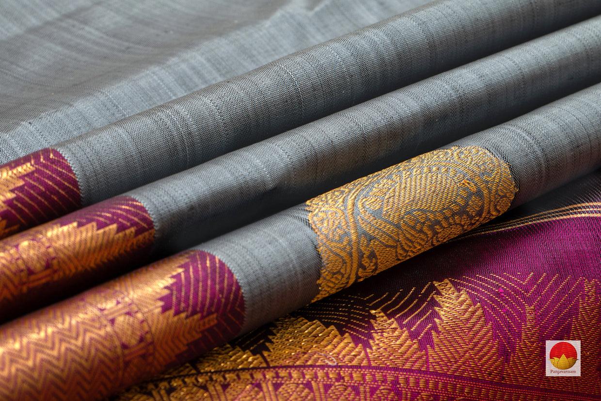 Kanchipuram Silk Saree - Handwoven Pure Silk - Pure Zari - PV J 2033 - Archives - Silk Sari - Panjavarnam
