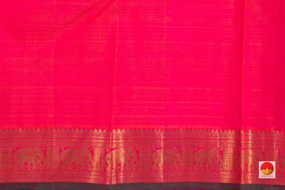 Kanchipuram Silk Saree - Handwoven Pure Silk - Pure Zari - PV J 2034 - Silk Sari - Panjavarnam