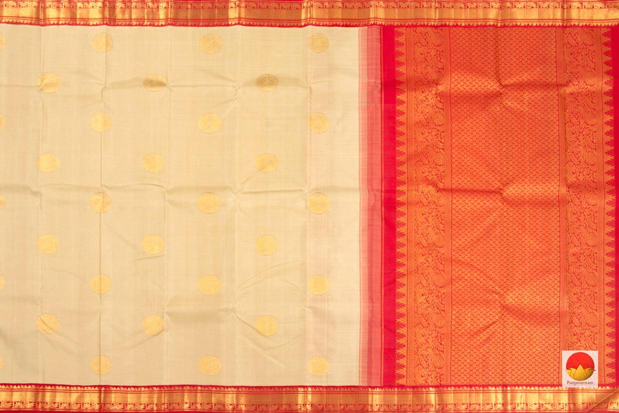 Kanchipuram Silk Saree - Handwoven Pure Silk - Pure Zari - PV J 2186 - Archives - Silk Sari - Panjavarnam