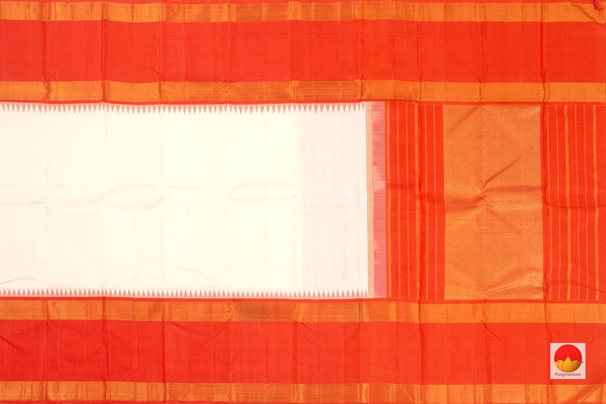 Kanchipuram Silk Saree - Handwoven Pure Silk - Pure Zari - PV J 2187 - Silk Sari - Panjavarnam