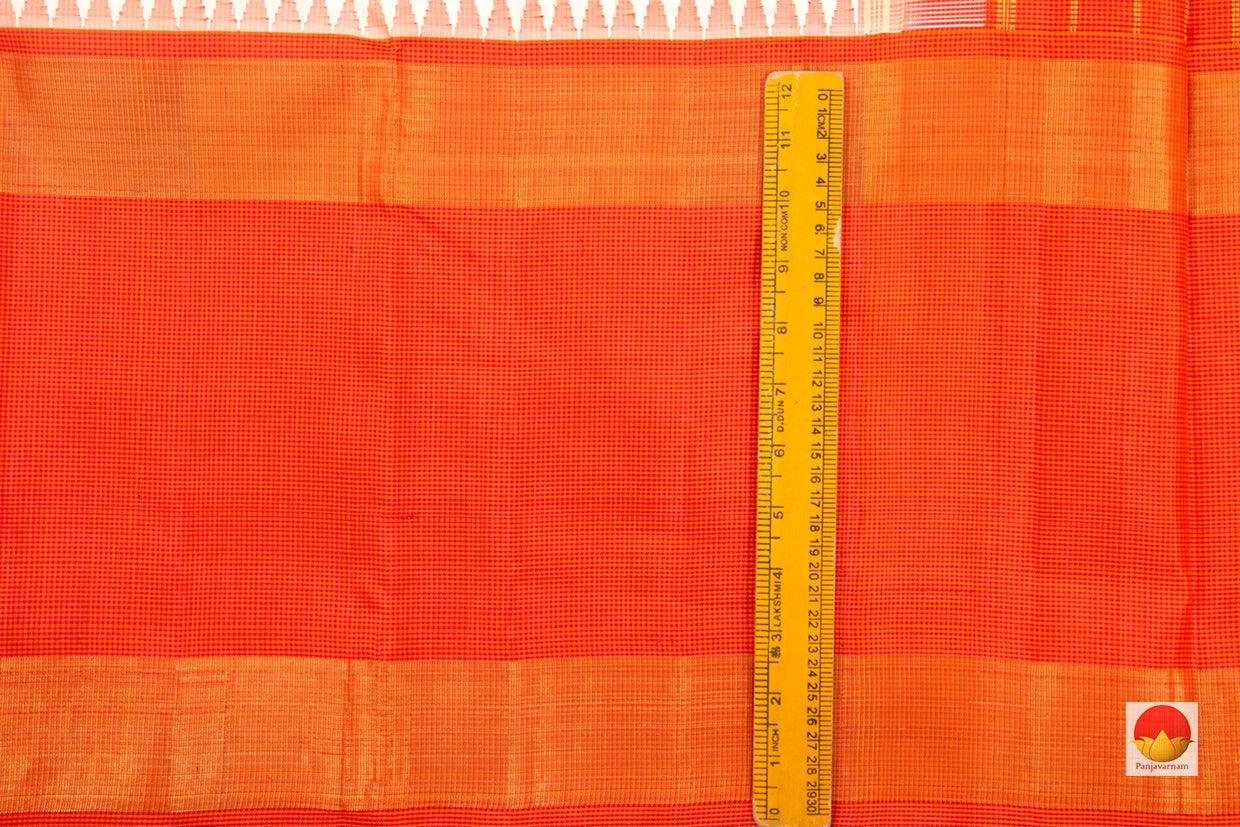 Kanchipuram Silk Saree - Handwoven Pure Silk - Pure Zari - PV J 2187 - Silk Sari - Panjavarnam