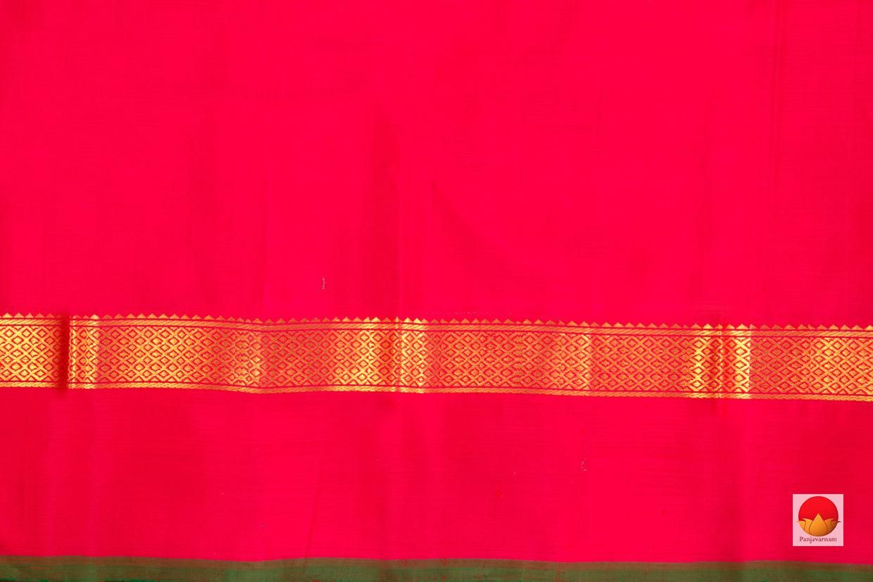 Kanchipuram Silk Saree - Handwoven Pure Silk - Pure Zari - PV J 2190 - Archives - Silk Sari - Panjavarnam