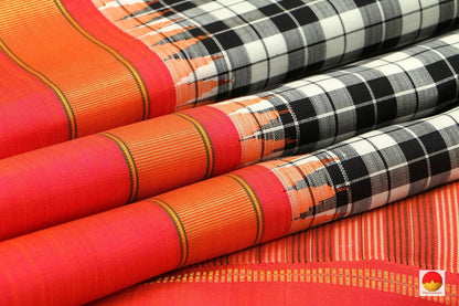 Kanchipuram Silk Saree - Handwoven Pure Silk - Pure Zari - PV J 3438 - Archives - Silk Sari - Panjavarnam