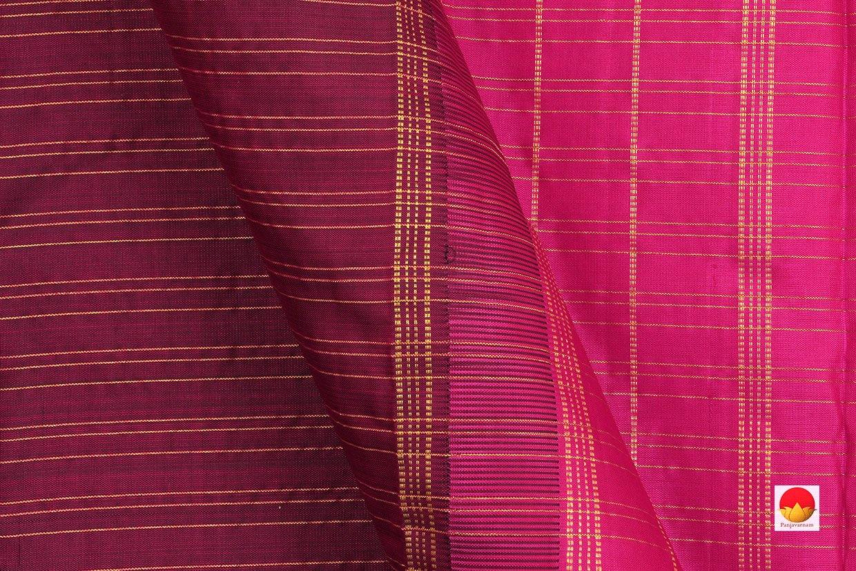 Kanchipuram Silk Saree - Handwoven Pure Silk - Pure Zari - PV J 435 - Silk Sari - Panjavarnam