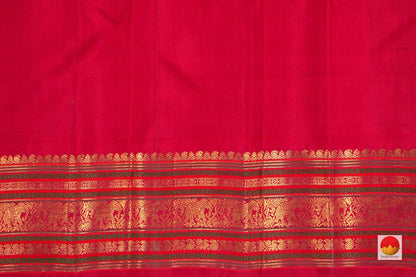 Kanchipuram SIlk Saree - Handwoven Pure Silk - Pure Zari - PV J 4855 - Silk Sari - Panjavarnam