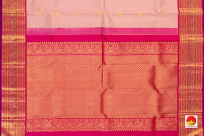 Kanchipuram Silk Saree - Handwoven Pure Silk - Pure Zari - PV J 4998 - Silk Sari - Panjavarnam