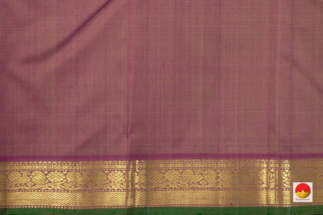 Kanchipuram Silk Saree - Handwoven Pure Silk - Pure Zari - PV J 5731 - Silk Sari - Panjavarnam