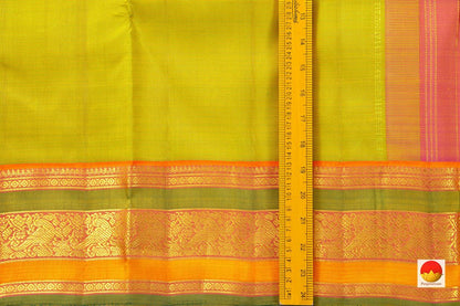 Kanchipuram Silk Saree - Handwoven Pure Silk - Pure Zari - PV J 5837 - Silk Sari - Panjavarnam
