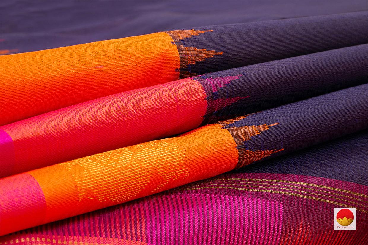 Kanchipuram Silk Saree - Handwoven Pure Silk - Pure Zari - PV J 6120 - Silk Sari - Panjavarnam