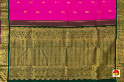 Kanchipuram Silk Saree - Handwoven Pure Silk - Pure Zari - PV J 6149 - Saris & Lehengas - Panjavarnam