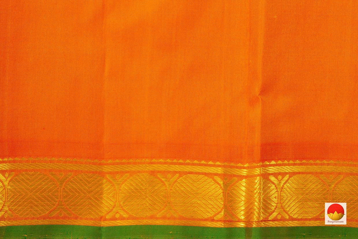 Kanchipuram Silk Saree - Handwoven Pure Silk - Pure Zari - PV J 6593 - Silk Sari - Panjavarnam