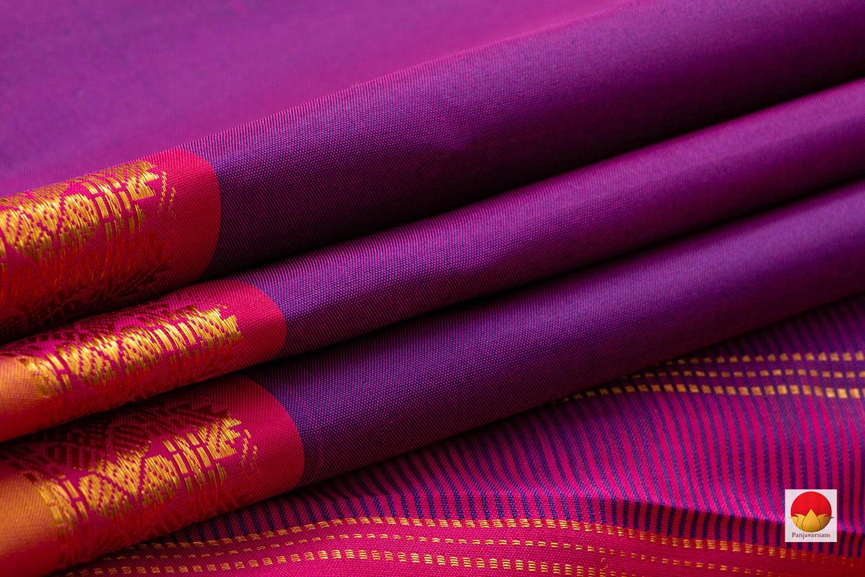 Kanchipuram Silk Saree - Handwoven Pure Silk - Pure Zari - PV J 6713 - Silk Sari - Panjavarnam