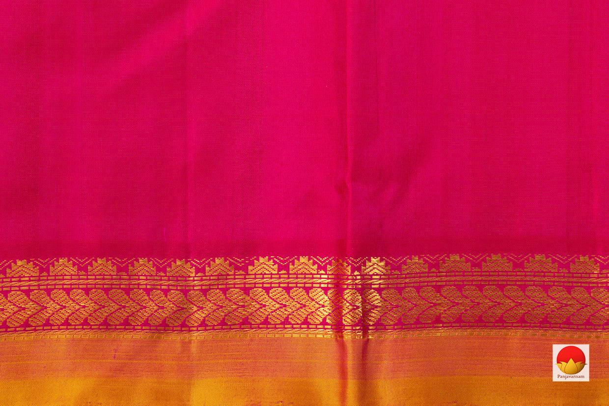 Kanchipuram Silk Saree - Handwoven Pure Silk - Pure Zari - PV J 6713 - Silk Sari - Panjavarnam