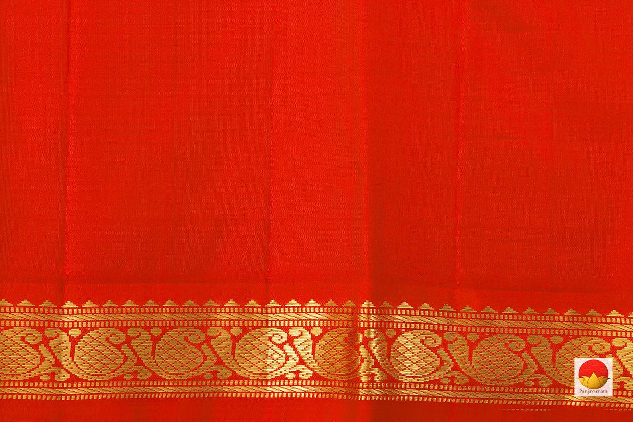 Kanchipuram Silk Saree - Handwoven Pure Silk - Pure Zari - PV J 6749 - Silk Sari - Panjavarnam