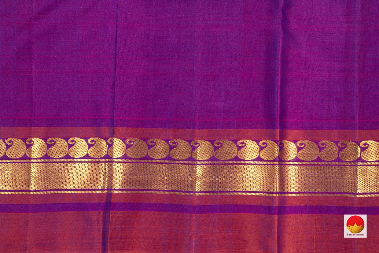 Kanchipuram Silk Saree - Handwoven Pure Silk - Pure Zari - PV J 688 - Silk Sari - Panjavarnam