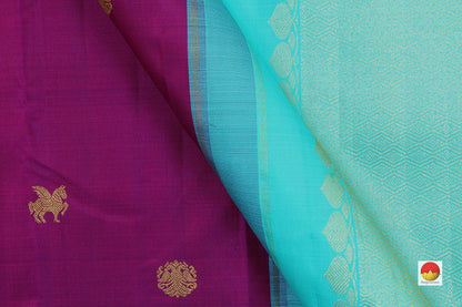 Kanchipuram Silk Saree - Handwoven Pure Silk - Pure Zari - PV J 809 - Archives - Silk Sari - Panjavarnam