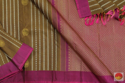 Kanchipuram Silk Saree - Handwoven Pure Silk - Pure Zari - PV KG 1469 - Archives - Silk Sari - Panjavarnam