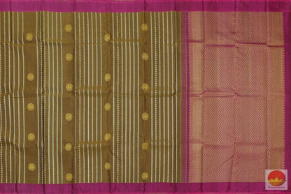 Kanchipuram Silk Saree - Handwoven Pure Silk - Pure Zari - PV KG 1469 - Archives - Silk Sari - Panjavarnam