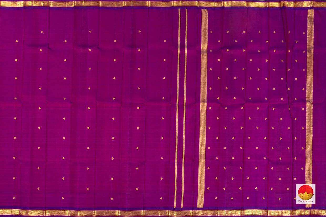 Kanchipuram Silk Saree - Handwoven Pure Silk - Pure Zari - PV KRI 111 - Silk Sari - Panjavarnam