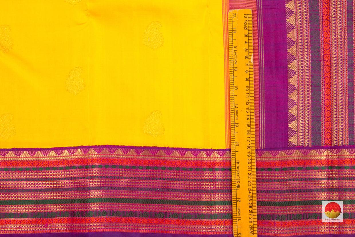Kanchipuram Silk Saree - Handwoven Pure Silk - Pure Zari - PV NYC 06 - Silk Sari - Panjavarnam