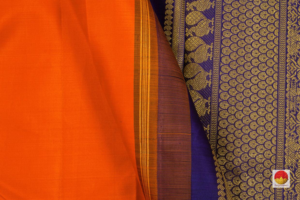 Kanchipuram Silk Saree - Handwoven Pure Silk - Pure Zari - PV NYC 127 - Silk Sari - Panjavarnam