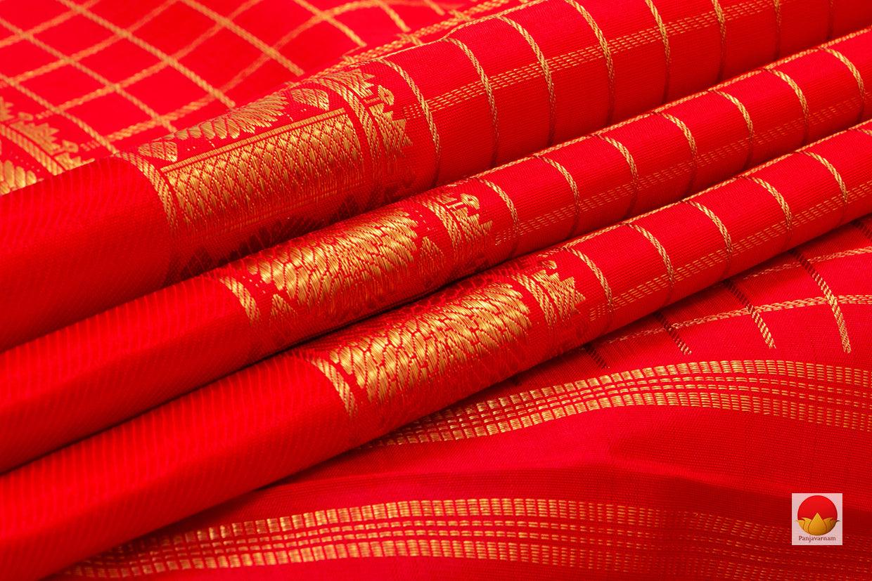 Kanchipuram Silk Saree - Handwoven Pure Silk - Pure Zari - PV NYC 131 - Silk Sari - Panjavarnam