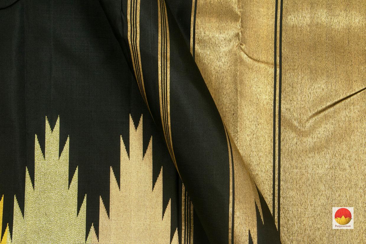 Kanchipuram Silk Saree - Handwoven Pure Silk - Pure Zari - PV NYC 133 - Saris & Lehengas - Panjavarnam