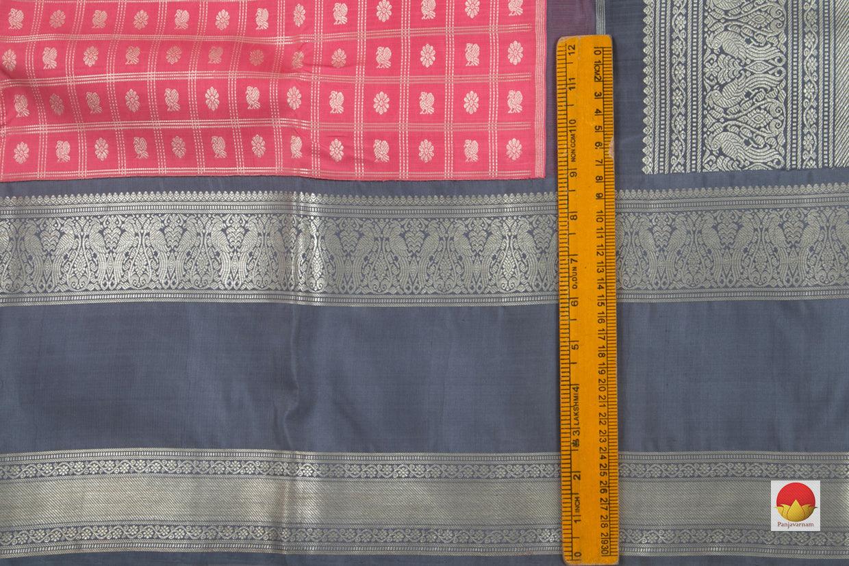 Kanchipuram Silk Saree - Handwoven Pure Silk - Pure Zari - PV NYC 135 - Silk Sari - Panjavarnam
