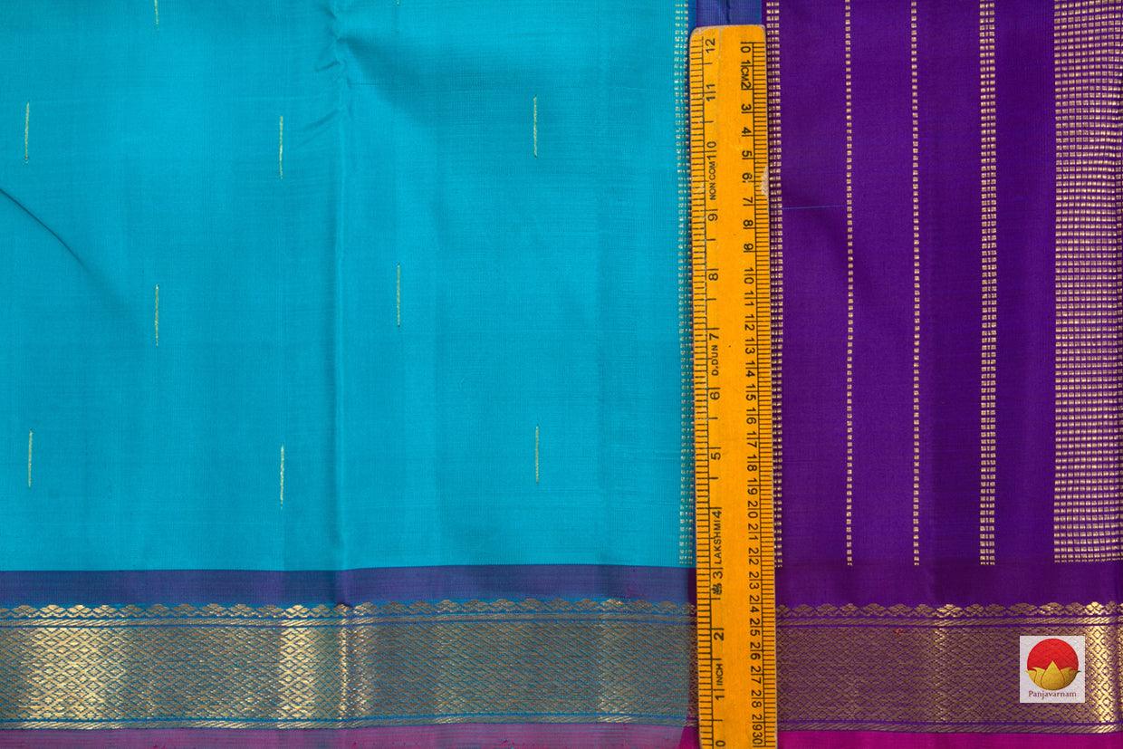 Kanchipuram Silk Saree - Handwoven Pure Silk - Pure Zari - PV NYC 140 - Silk Sari - Panjavarnam