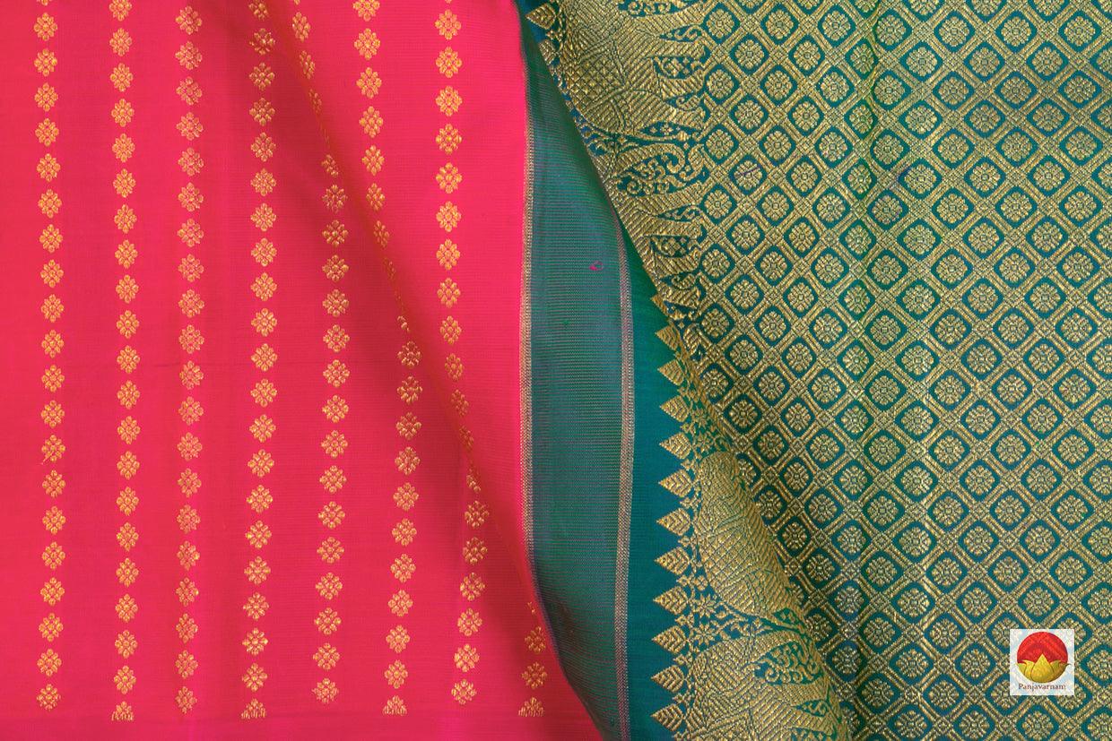 Kanchipuram Silk Saree - Handwoven Pure Silk - Pure Zari - PV NYC 149 - Silk Sari - Panjavarnam
