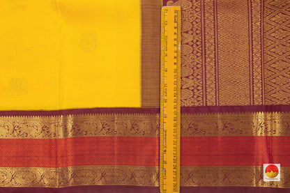 Kanchipuram Silk Saree - Handwoven Pure Silk - Pure Zari - PV NYC 150 - Silk Sari - Panjavarnam