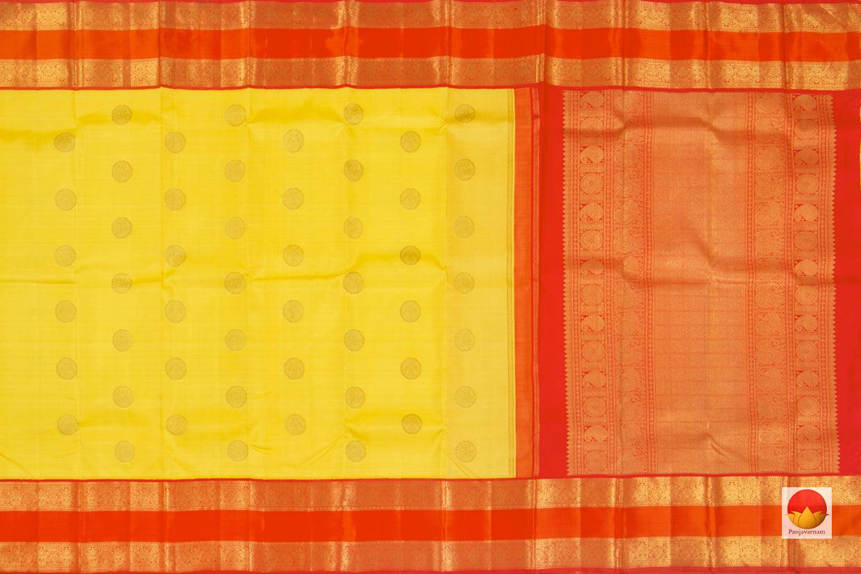 Kanchipuram Silk Saree - Handwoven Pure Silk - Pure Zari - PV NYC 165 - Silk Sari - Panjavarnam