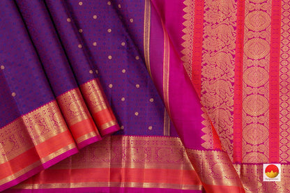 Kanchipuram Silk Saree - Handwoven Pure Silk - Pure Zari - PV NYC 181 - Silk Sari - Panjavarnam PV NYC 181