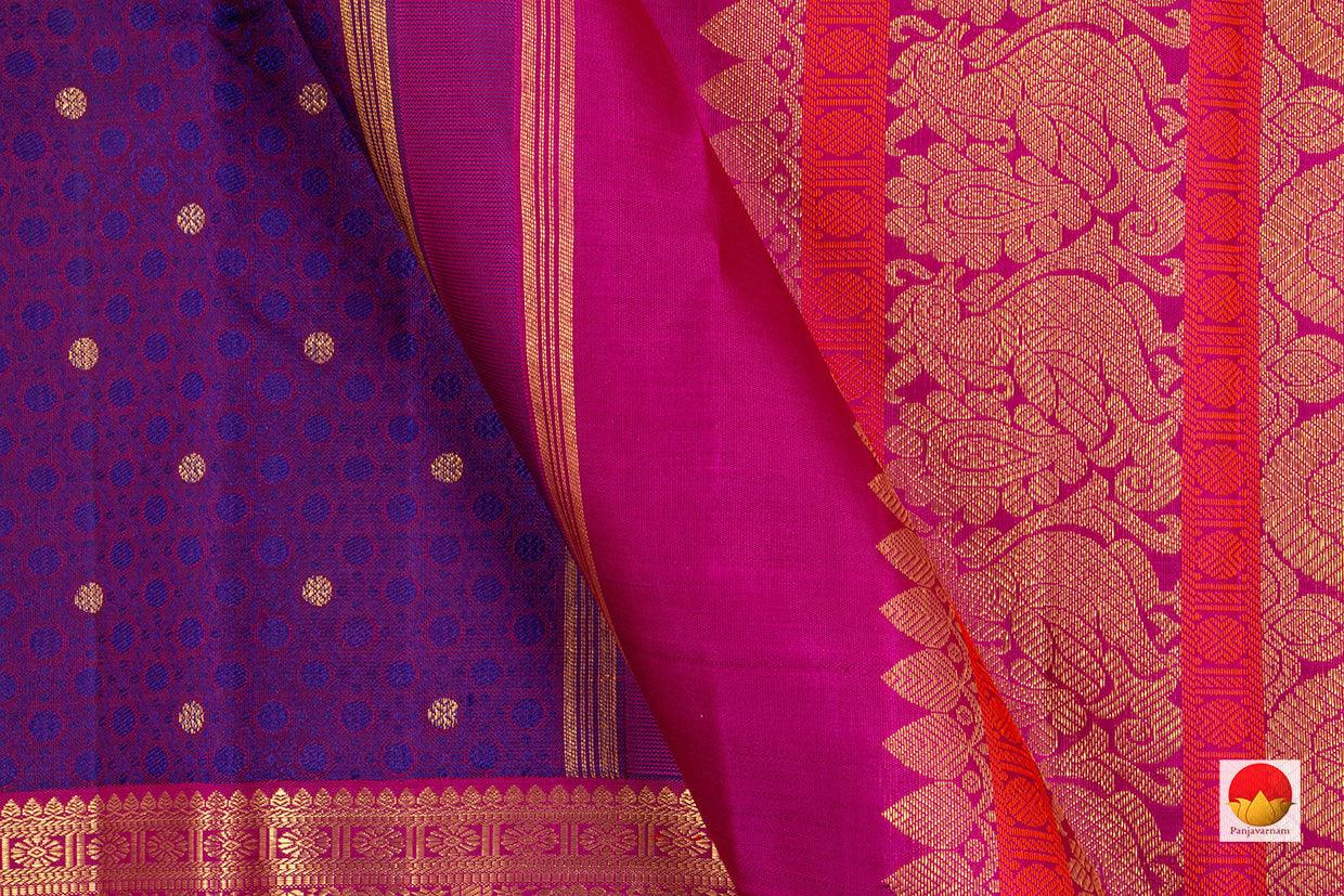 Kanchipuram Silk Saree - Handwoven Pure Silk - Pure Zari - PV NYC 181 - Silk Sari - Panjavarnam PV NYC 181