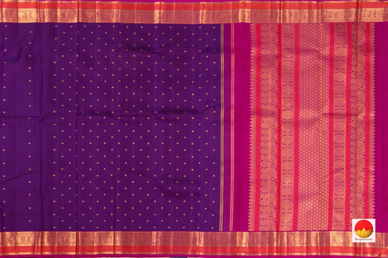 Kanchipuram Silk Saree - Handwoven Pure Silk - Pure Zari - PV NYC 181 - Silk Sari - Panjavarnam PV NYC 181