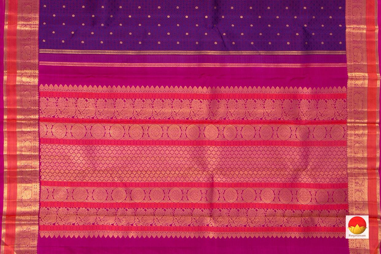 Kanchipuram Silk Saree - Handwoven Pure Silk - Pure Zari - PV NYC 181 - Silk Sari - Panjavarnam PV NYC 181