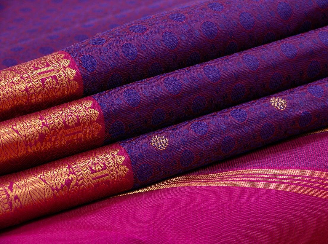 Kanchipuram Silk Saree - Handwoven Pure Silk - Pure Zari - PV NYC 181 - Silk Sari - Panjavarnam PV NYC 181