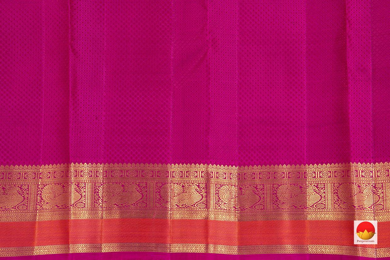 Kanchipuram Silk Saree - Handwoven Pure Silk - Pure Zari - PV NYC 181 - Silk Sari - Panjavarnam PV NYC 181