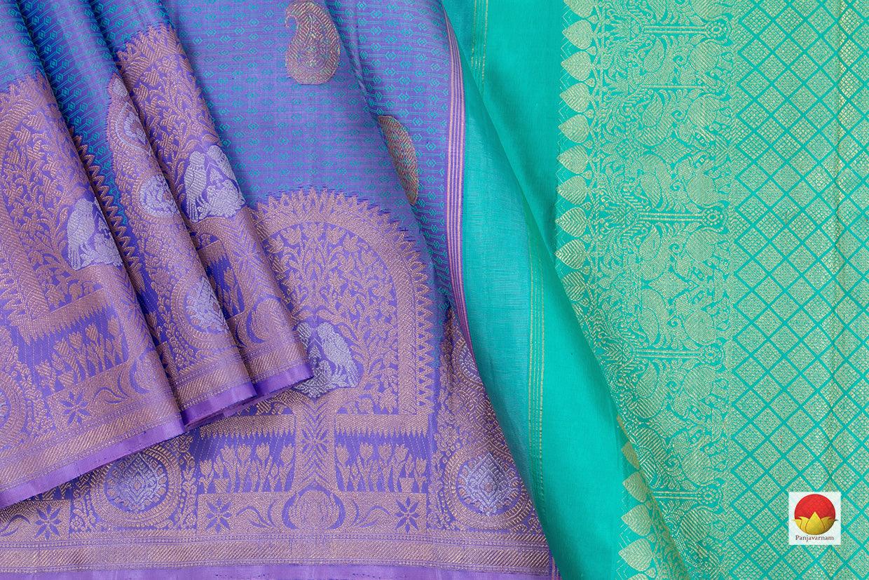 Kanchipuram Silk Saree - Handwoven Pure Silk - Pure Zari - PV NYC 182 - Silk Sari - Panjavarnam