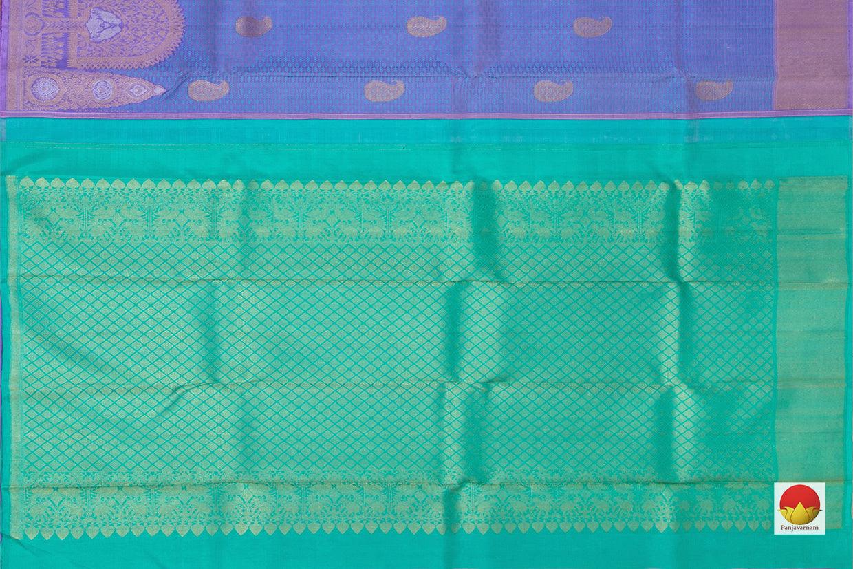 Kanchipuram Silk Saree - Handwoven Pure Silk - Pure Zari - PV NYC 182 - Silk Sari - Panjavarnam